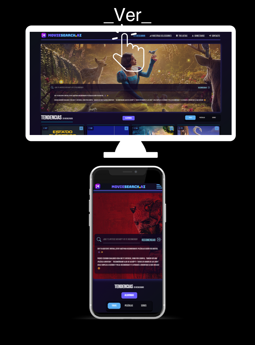 Imagen de MovieSearch Aplicación Web Imagen de MovieSearch Aplicación Web